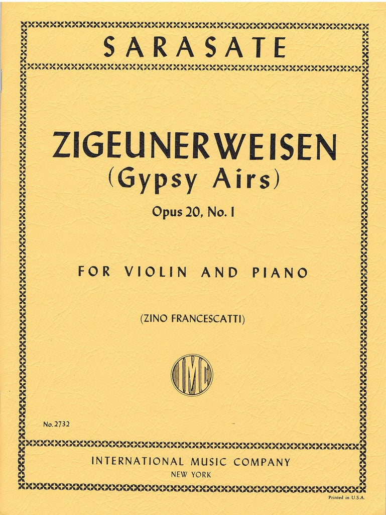 IMC Sarasate Zigeunerweisen- Gypsy Airs- Op 20 No. 2732