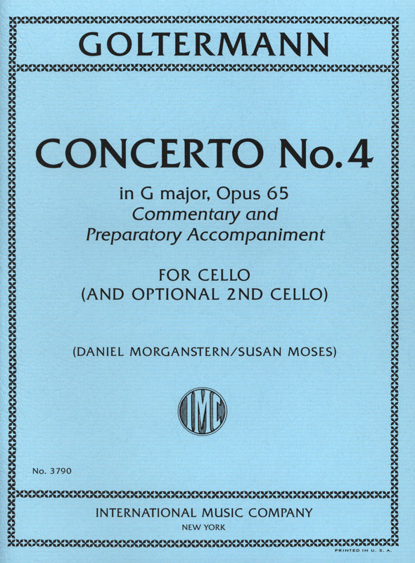 IMC Goltermann Concerto No. 4 in G major Opus 65 For Cello No. 3790