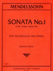 IMC Mendelssohn Sonata No. 1 in B flat major Opus 45 for Violoncello and Piano No. 3466