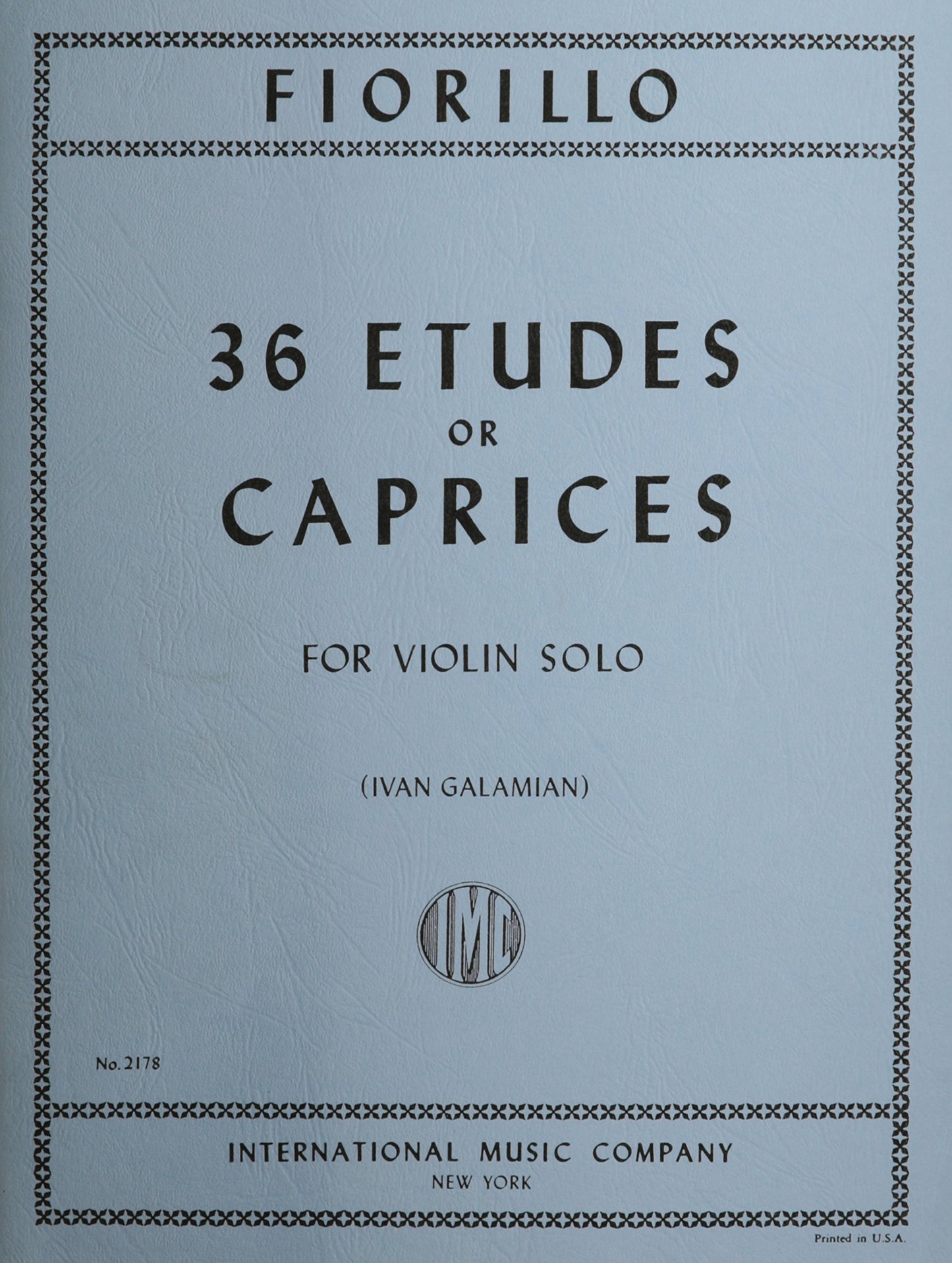 IMC Fiorillo 36 Etudes or Caprices 2178
