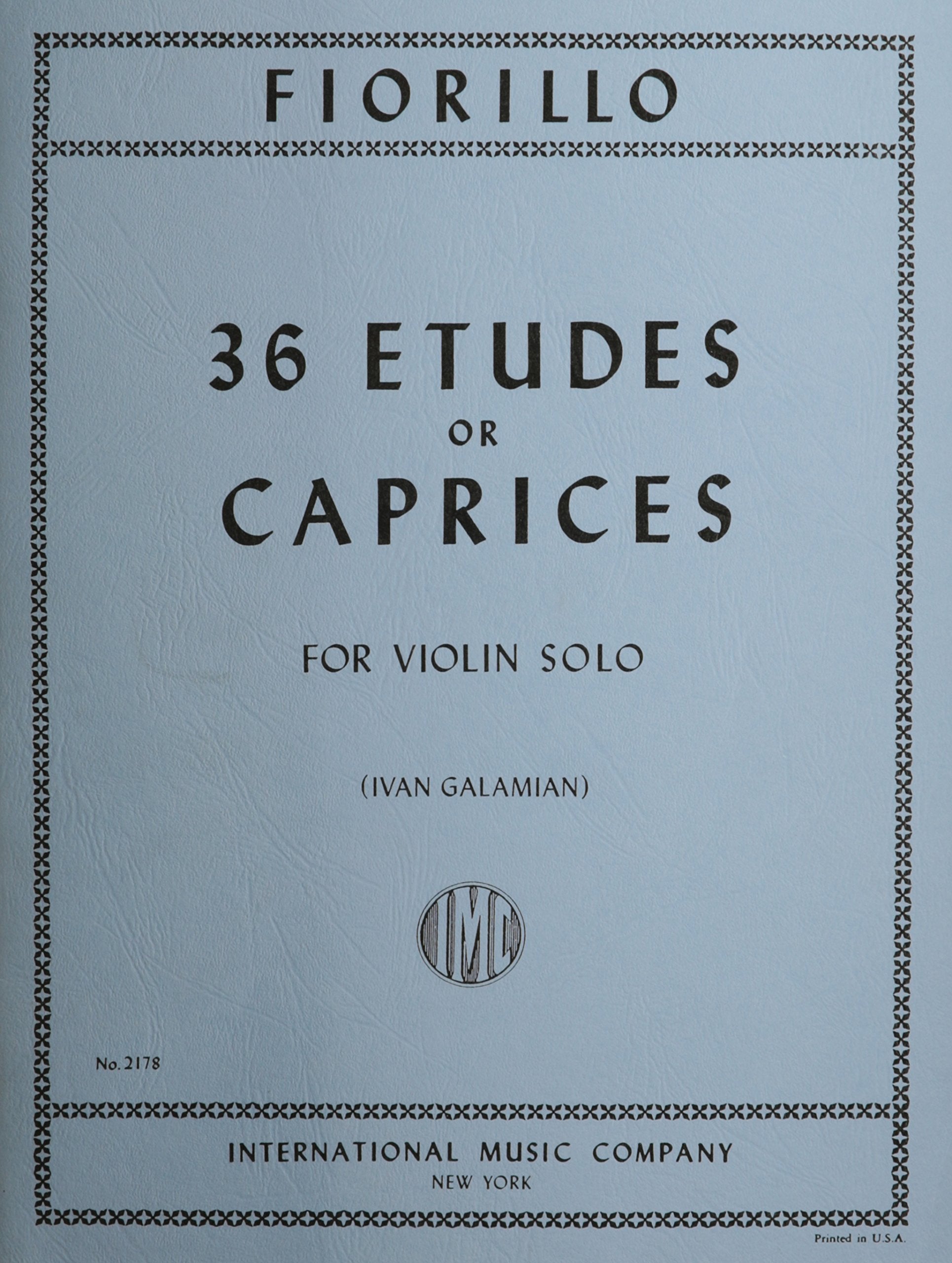 IMC Fiorillo 36 Etudes or Caprices 2178