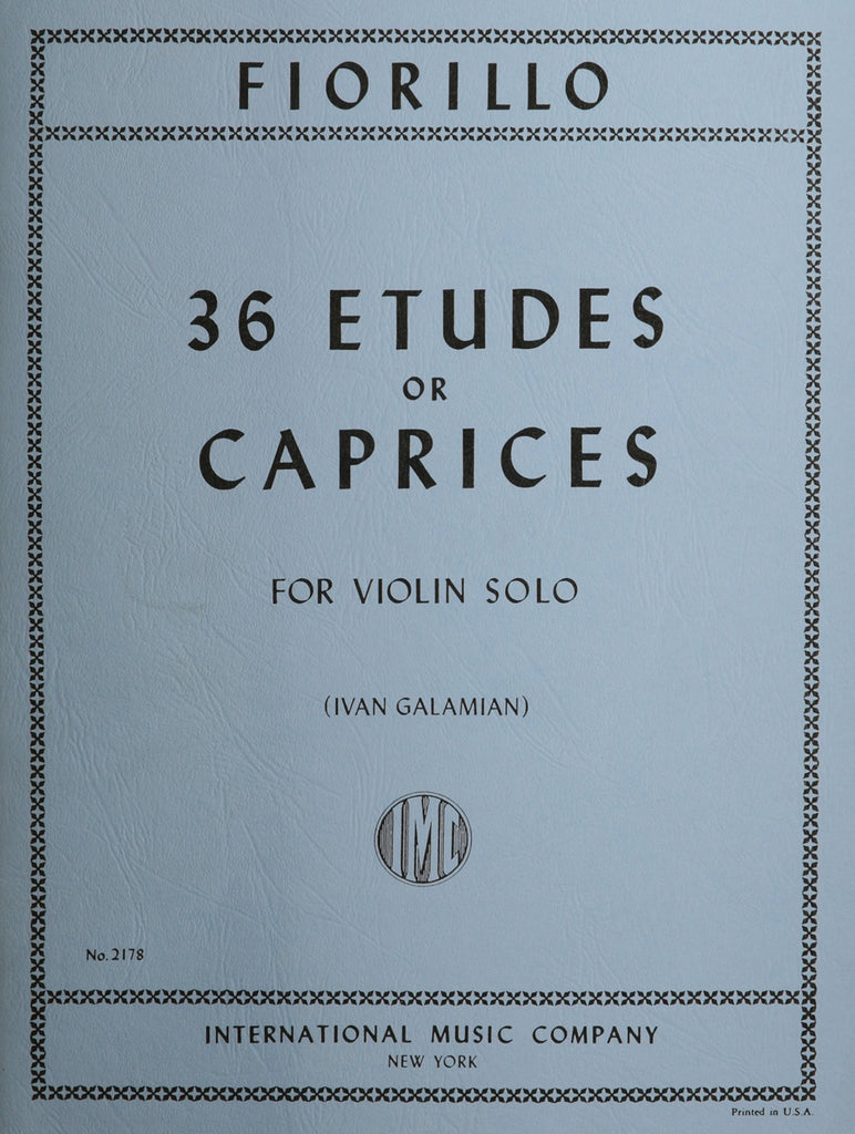 IMC Fiorillo 36 Etudes or Caprices 2178