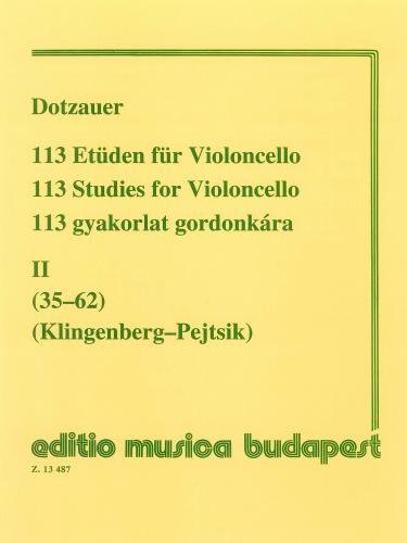 Hal Leonard Dotzauer 113 Studies for Violoncello