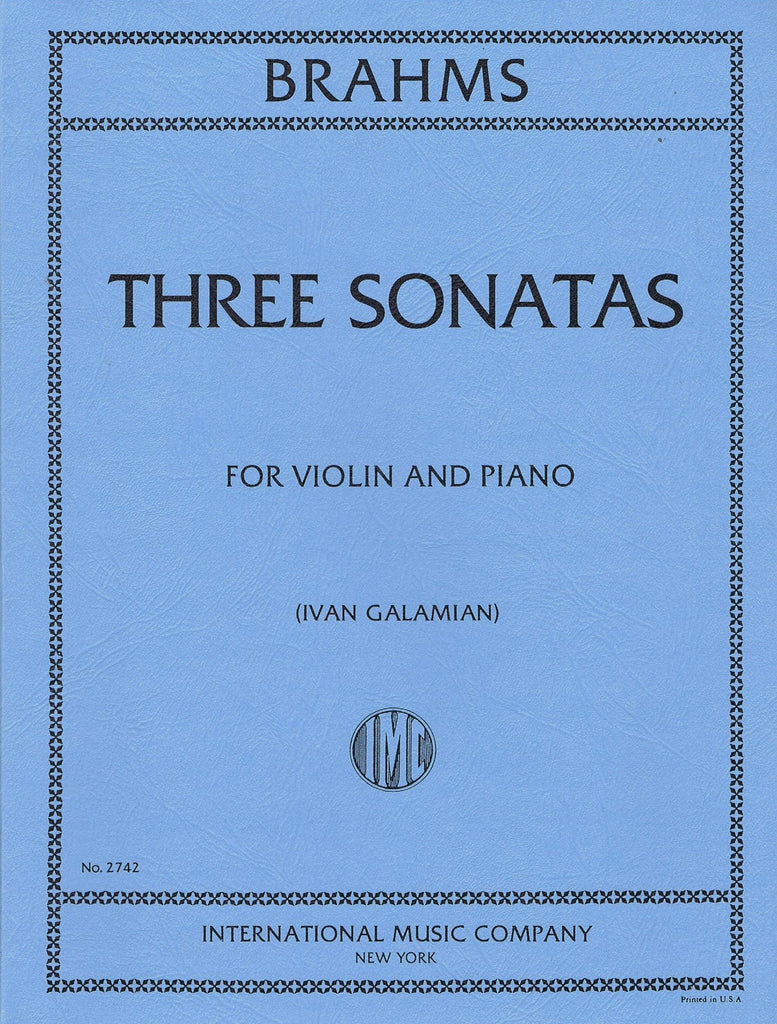 Brahms Three Sonatas for violin and piano #2742