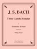 Hal Leonard J.S. Bach Three Gamba Sonatas