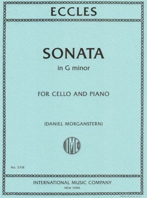 IMC Eccles Sonata in G Minor For Cello and Piano No. 3718