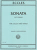 IMC Eccles Sonata in G Minor For Cello and Piano No. 3718
