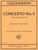 IMC Goltermann Concerto No. 5 in D Minor opus 76 For Cello and Piano No. 3736