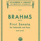 Hal Leonard Brahms First Sonata Op 38 for Cello and Piano