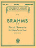 Hal Leonard Brahms First Sonata Op 38 for Cello and Piano