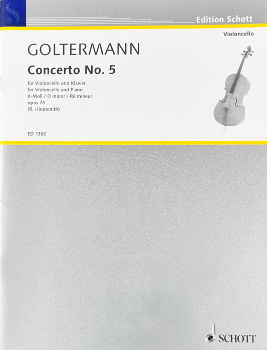Hal Leonard Goltermann Concerto No. 5 in D minor Opus 67 For Violoncello and Piano