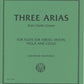 IMC Three Arias from Giulio Cesare for flute violin viola and cello - Handel No. 3743