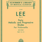 Hal Leonard Lee Op. 31 Forty Melodic and Progressive Etudes For Violoncello Book 1