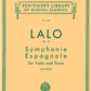 Hal Leonard Lalo - Symphonie Espagnole for violin and piano