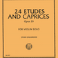 IMC 24 Etudes and Caprices Op. 35 for Violin Solo - Dont #2397