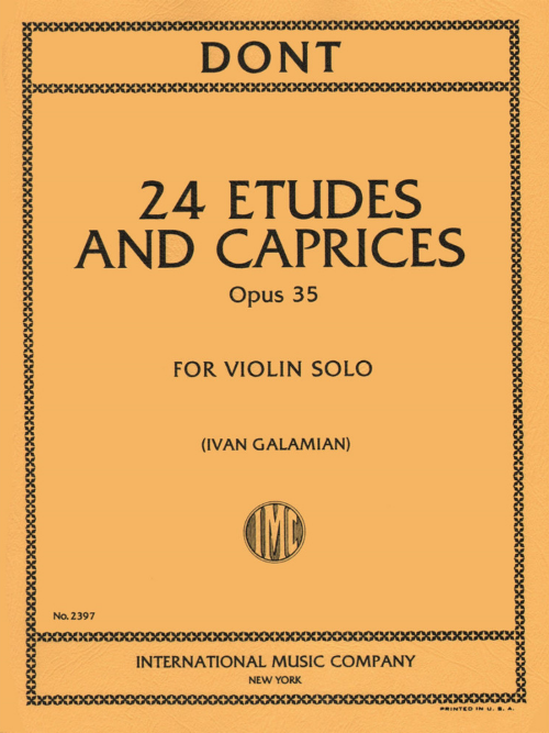 IMC 24 Etudes and Caprices Op. 35 for Violin Solo - Dont #2397