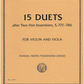 IMC Bach J.S. 15 Duets for Violin and Viola No. 3727