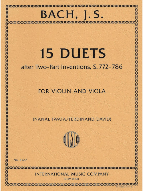 IMC Bach J.S. 15 Duets for Violin and Viola No. 3727