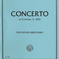 IMC Concerto in D Minor S. 1052 for Violin and Piano No. 1088