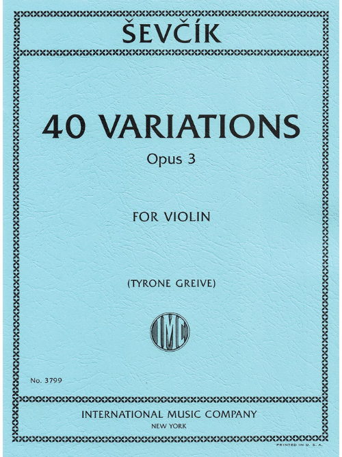 IMC 40 Variations Op. 3 - Sevcik #3799