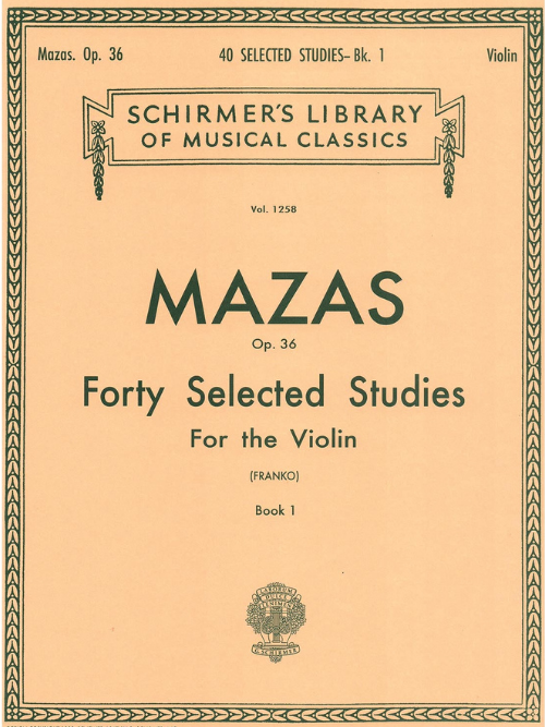 Hal Leonard Mazas OP 36 Forty Selected Studies For the Violin