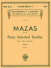 Hal Leonard Mazas OP 36 Forty Selected Studies For the Violin