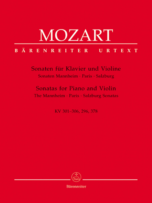 Baerenreiter Mozart sonatas for Piano and Violin Early Viennese Sonatas