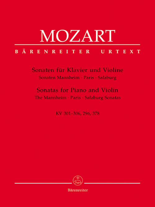 Baerenreiter Mozart Sonatas for Piano and Violin Early Viennese Sonatas