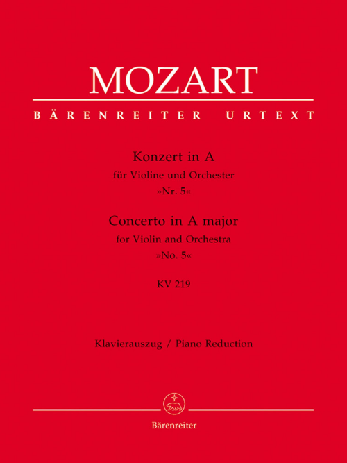 Baerenreiter Mozart Nr.5 A-Dur KV 219