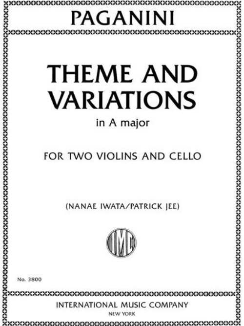 IMC Paganini Theme and Variations in A major No.3800