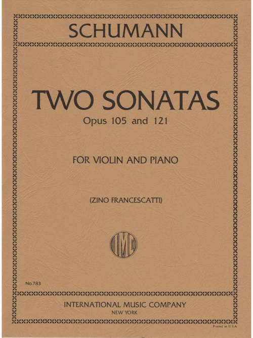 IMC Two Sonatas Op. 105 and 121 for Violin and Piano - Schumann No. 783