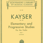 Hal Leonard Kayser Op. 20 Elementary and Progressive Studies for the Violin