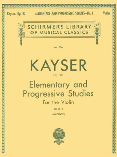 Hal Leonard Kayser Op. 20 Elementary and Progressive Studies for the Violin