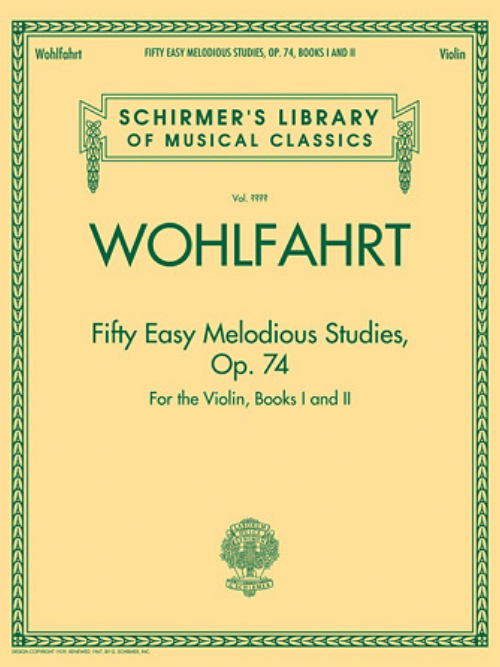 Hal Leonard Wohlfahrt Fifty Easy Melodious Studies For the Violin Op. 74 Books 1 and 2