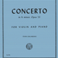 IMC Dvorak Concerto in A minor, op. 53 for violin and piano No.584