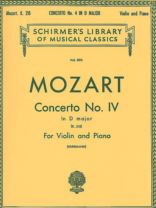 Hal Leonard Mozart Concerto No. 4 in D major K.218 (Herrmann)