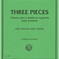 IMC Satie Three Pieces For Violin and Piano No. 3760