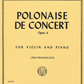 IMC Wieniawski Polonaise De Concert Op.4 for violin and piano 2627