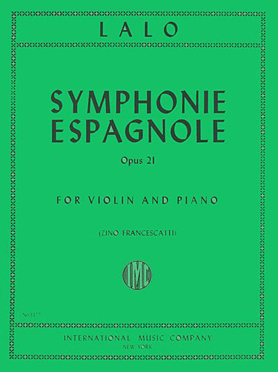 IMC Symphonie Espagnole Op. 21 for Violin and Piano - Lalo No. 1377