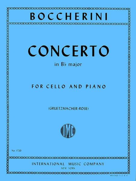 IMC Boccherini Concerto in B Major for Cello and Piano No. 1720