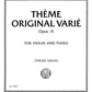 WIENIAWSKI THEME ORIGINAL VARIE Op. 15 for Violin and Piano 3843