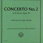 IMC Goltermann Concerto No. 2 in D minor Opus 30 For Cello and Piano No. 3735