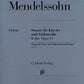 Hal Leonard Mendelssohn Sonata Sonata for Piano and Violoncello in B major op 45