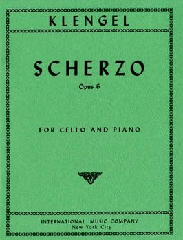 KLENGEL SCHERZO Opus 6 for CELLO AND PIANO 1258
