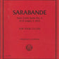 IMC BACH, J.S. SARABANDE from Cello Suite No.6 in D Major, S.1012 for four cellos 3870