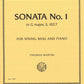 IMC Bach J.S. Sonata No. 1 in G major D. 1027 for String Bass and Piano No. 3747
