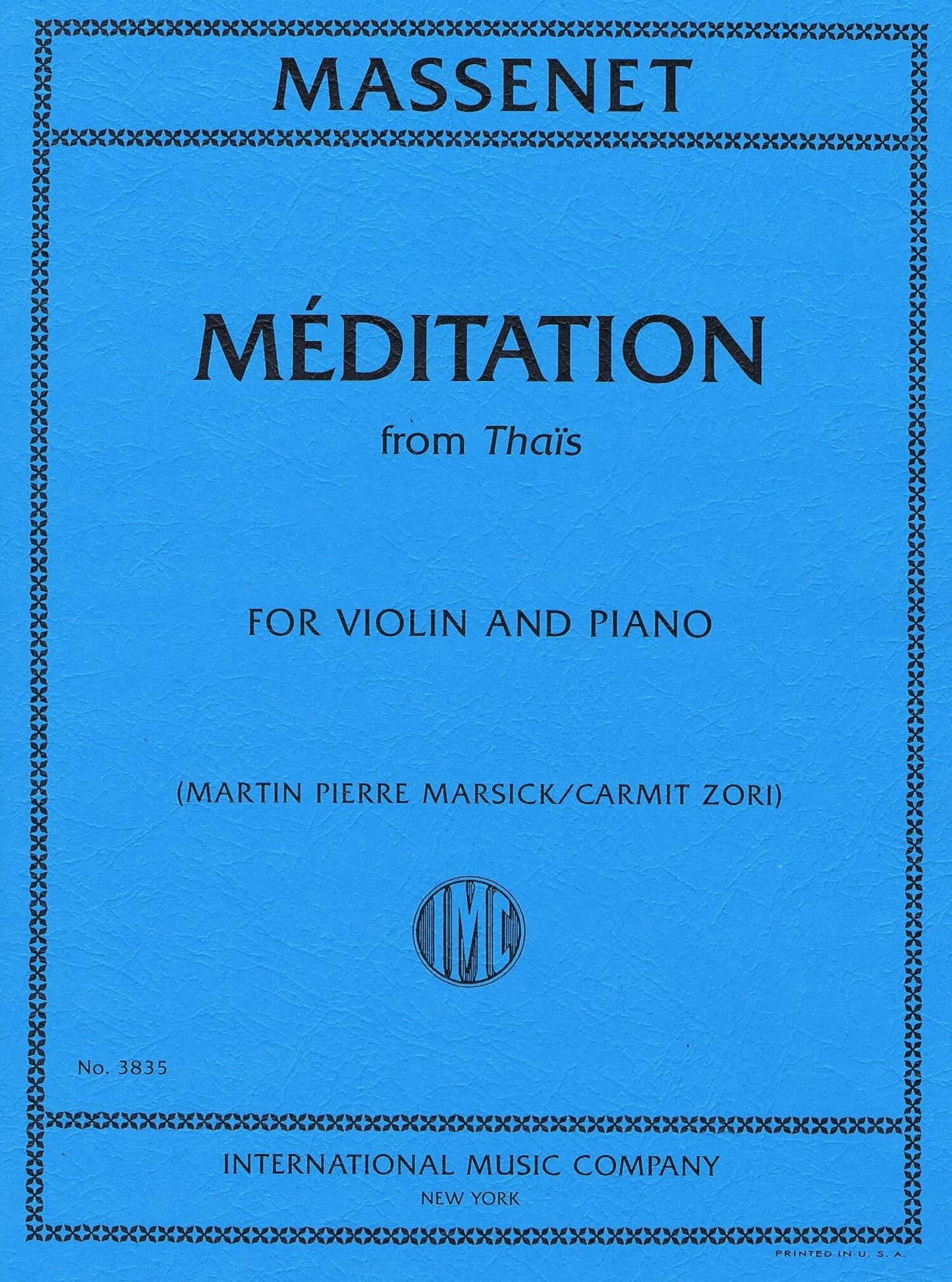 IMC Massenet Meditation from Thais No. 3835