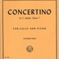 IMC Klengel Concertino in C Major opus 7 For Cello and Piano No. 1409