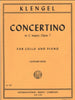 IMC Klengel Concertino in C Major opus 7 For Cello and Piano No. 1409