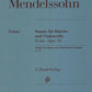 Hal Leonard Mendelssohn Sonata for Piano and Violoncello in D Major Op. 58